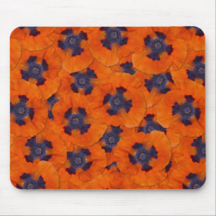 Scarlet Oranje Poppy Seamless Pattern Muismat