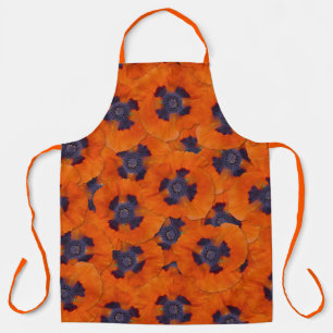 Scarlet Oranje Poppy Seamless Pattern Schort