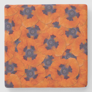 Scarlet Oranje Poppy Seamless Pattern Stenen Onderzetter