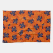 Scarlet Oranje Poppy Seamless Pattern Theedoek (Horizontaal)