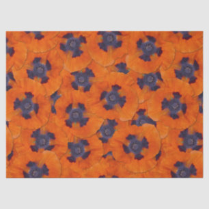 Scarlet Oranje Poppy Seamless Pattern Tissuepapier
