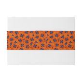 Scarlet Oranje Poppy Seamless Pattern Uitnodigingen Wikkel (Achterkant Voorbeeld)