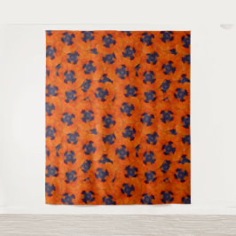 Scarlet Oranje Poppy Seamless Pattern Wandkleed