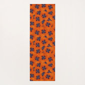 Scarlet Oranje Poppy Seamless Pattern Yogamat (Achterkant)