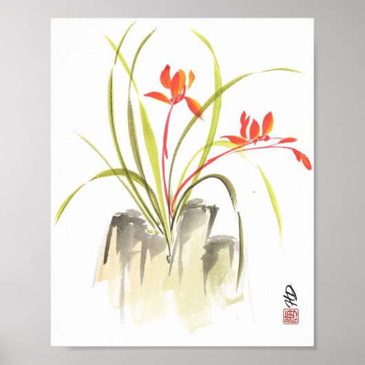 Scarlet Orchide Dans Poster (Voorkant)