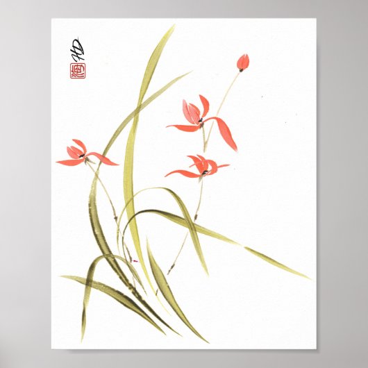 Scarlet Orchidee Dans Poster (Voorkant)