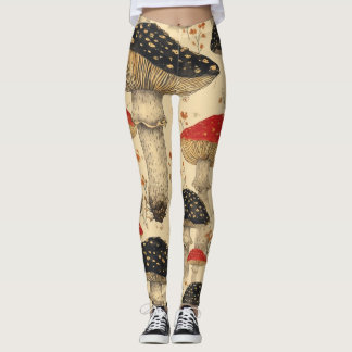 Scarlet Pet Mushroom Meadow - Leggings