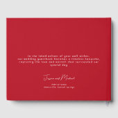 Scarlet Petal Elegance Gastenboek (Achterkant)