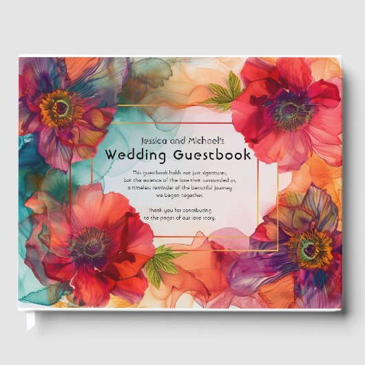 Scarlet Petal Elegance Gastenboek (Voorkant)