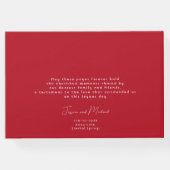 Scarlet Petal Elegance Gastenboek (Achterkant)