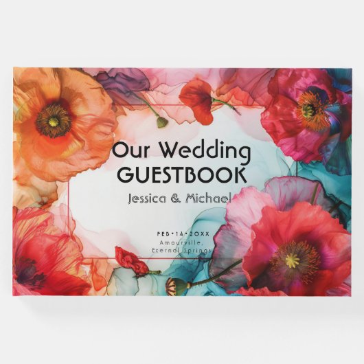 Scarlet Petal Elegance Gastenboek (Voorkant)