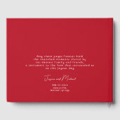 Scarlet Petal Elegance Gastenboek (Achterkant)