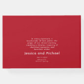 Scarlet Petal Elegance Gastenboek (Achterkant)