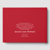 Scarlet Petal Elegance Gastenboek (Achterkant)