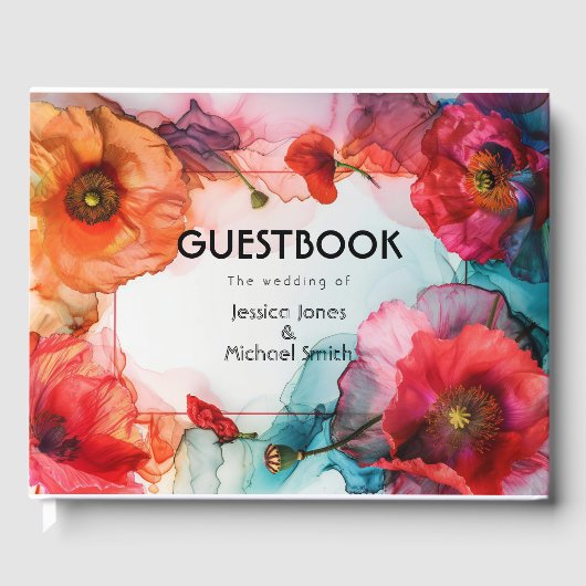 Scarlet Petal Elegance Gastenboek (Voorkant)