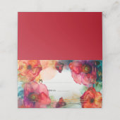 Scarlet Petal Elegance Plaatskaartje (Buitenkant ongevouwen)