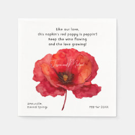 Scarlet Petal Elegance Servet