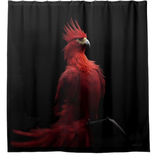 Scarlet Phoenix is er trots op Douchegordijn (Voorkant)