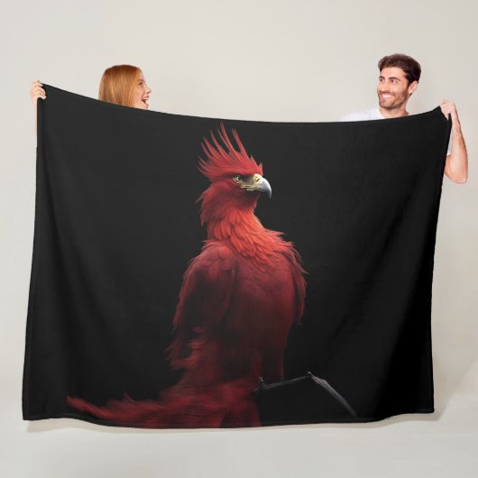 Scarlet Phoenix is er trots op Fleece Deken (In situ)