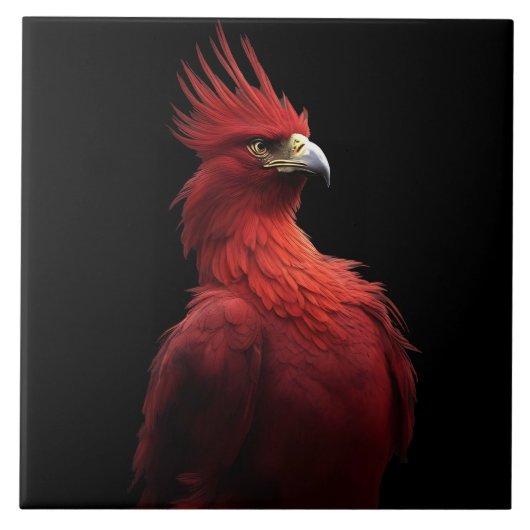 Scarlet Phoenix is er trots op Tegeltje (Voorkant)