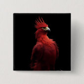 Scarlet Phoenix is er trots op Vierkante Button 5,1 Cm (Voorkant)