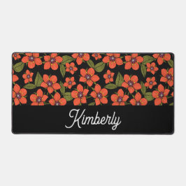 Scarlet Pimpernel Floral custom name Bureaumat