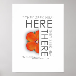 Scarlet Pimpernel Quote - Klassieke literatuur Poster
