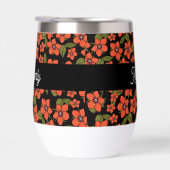 Scarlet Pimpernel Watercolor Monogram Name (Rechts)