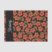 Scarlet Pimpernel Watercolor Name Tissuepapier (Voorkant)