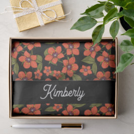 Scarlet Pimpernel Watercolor Name Tissuepapier