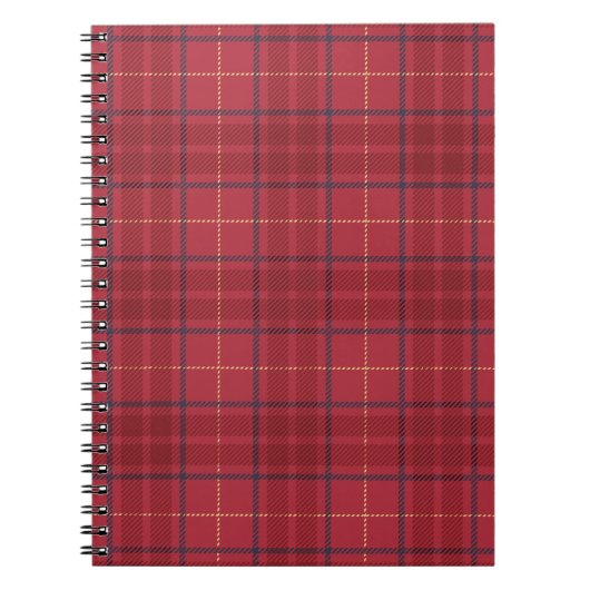 Scarlet Plaid Notitieboek (Voorkant)
