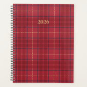 Scarlet Plaid Planner (Voorkant)