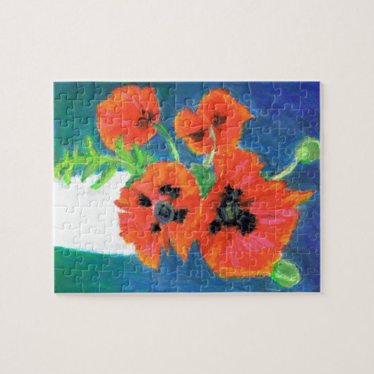 Scarlet Poppies Jigzaag Puzzle Legpuzzel (Horizontaal)
