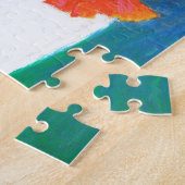 Scarlet Poppies Jigzaag Puzzle Legpuzzel (Zijkant)