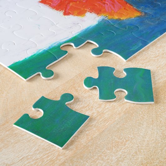 Scarlet Poppies Jigzaag Puzzle Legpuzzel (Zijkant)