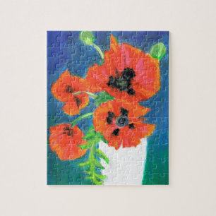 Scarlet Poppies Jigzaag Puzzle Legpuzzel