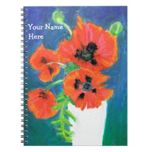 Scarlet Poppies Spiral Notitieboek