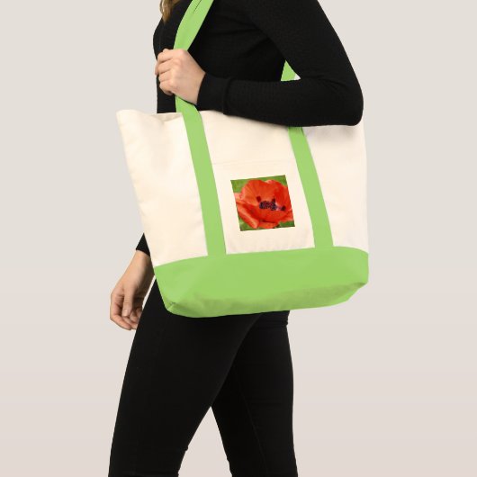 Scarlet Poppy Tote Bag (Voorkant (product))