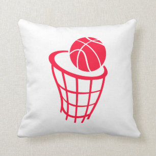 Scarlet Red Basketball Kussen