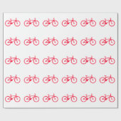 Scarlet Red Bicycle Cadeaupapier (Vlak)