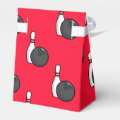 Scarlet Red Bowling Patroon Bedankdoosjes (Achterkant)