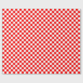 Scarlet Red en White Modern Plays Pattern Cadeaupapier (Vlak)
