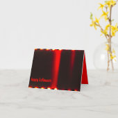 Scarlet Red Gothic Halloween Kaart (Gele Bloem)