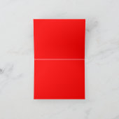 Scarlet Red Gothic Halloween Kaart (Binnen)