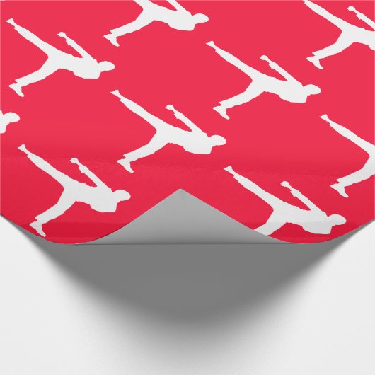 Scarlet Red Martial Art Cadeaupapier (Hoek)