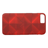 Scarlet Red Paper Origami Patroon Case-Mate iPhone Case (Achterkant (Horizontaal))