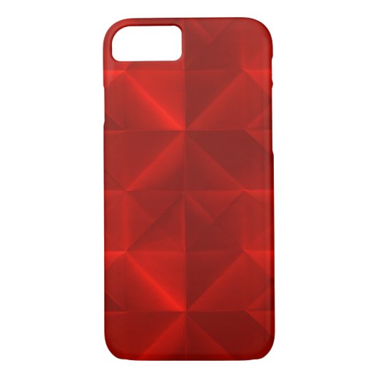 Scarlet Red Paper Origami Patroon Case-Mate iPhone Case (Achterkant)
