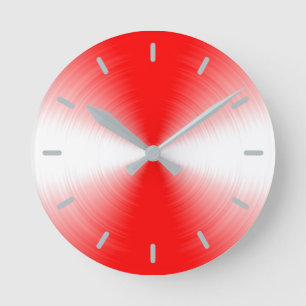 Scarlet Red Radiant, hedendaags Ronde Klok