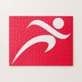 Scarlet Red Running Legpuzzel (Horizontaal)