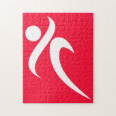 Scarlet Red Running Legpuzzel (Verticaal)